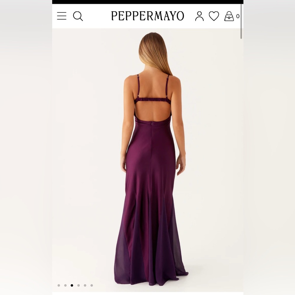 Peppermayo Ravello Maxi Dress in Mulberry - Picture 5 of 5